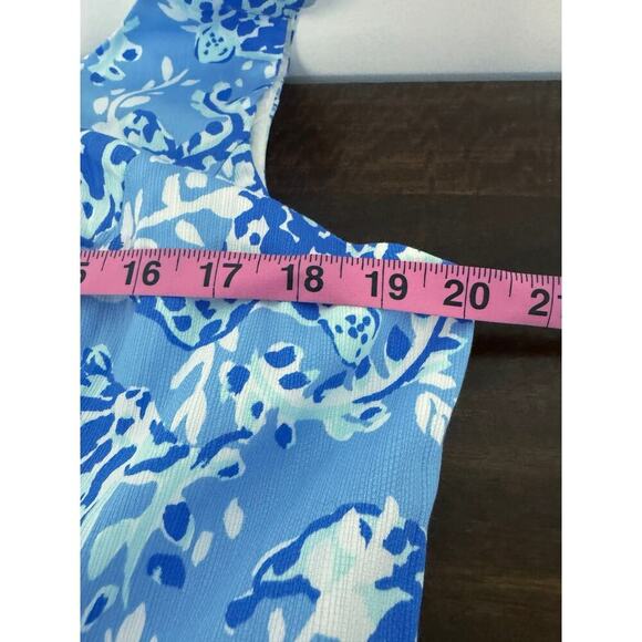 Lilly Pulitzer Mila Shift Dress Blue Sea Turtle - Size 14 NWOT - Picture 8 of 9